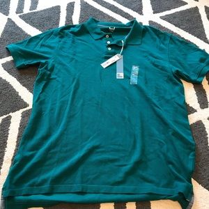 🍁Green cotton polo size L men’s